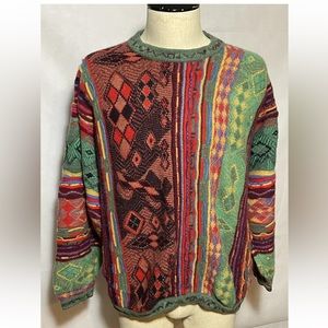 Vintage COOGI Sweater Australia Coogi classic 100% Cashmere Multicolor XL